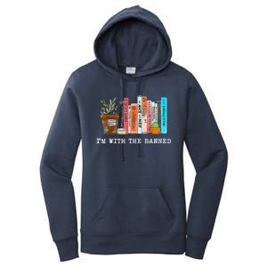 I'm With The Banned Books I Read Banned Books Lovers Women's Pullover Hoodie