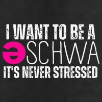 I Want To Be A Schwa Speech Therapy Teacher Funny SLP 7 Panel Mesh Trucker Snapback Hat