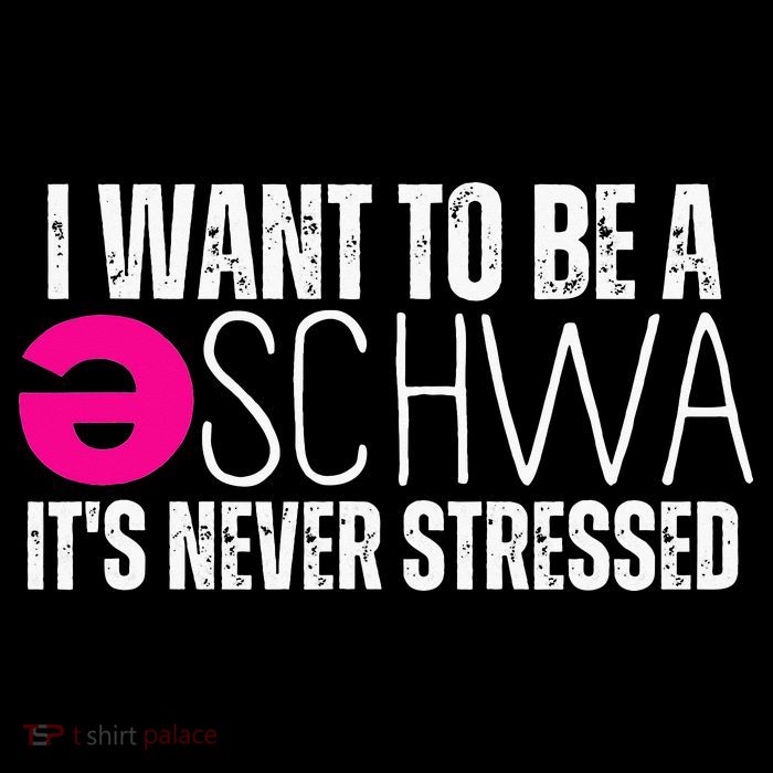 I Want To Be A Schwa Speech Therapy Teacher Funny SLP Tall T-Shirt