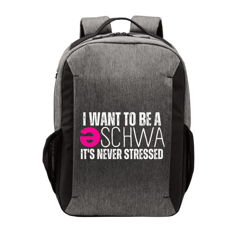I Want To Be A Schwa Speech Therapy Teacher Funny SLP Vector Backpack