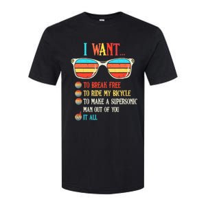 I Want To Break Free To Ride My Bicycle It All Softstyle CVC T-Shirt