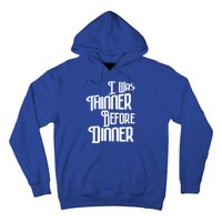 I Was Thinner Before Dinner Thanksgiving Christmas Gift Hoodie