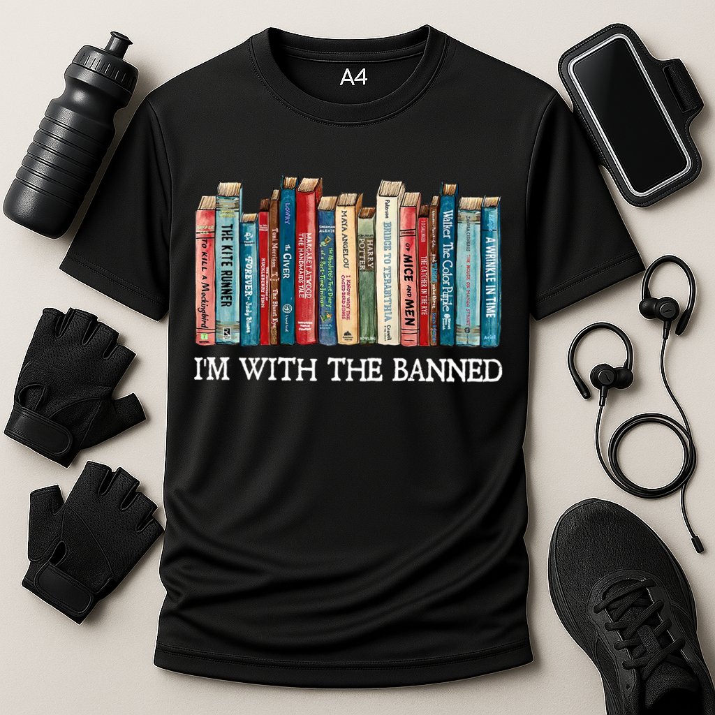 I'm With The Banned Book Cooling Performance Crew T-Shirt