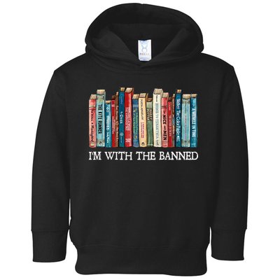 I'm With The Banned Book Toddler Hoodie