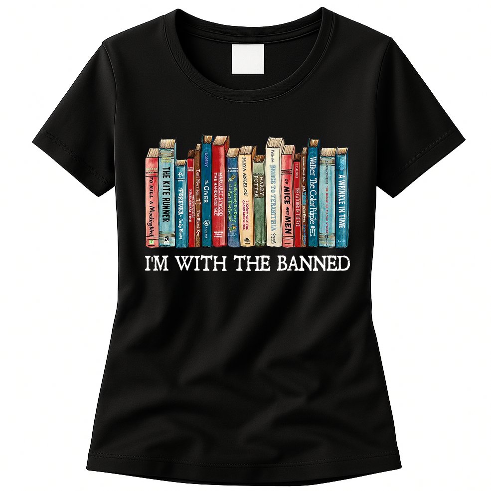 I'm With The Banned Book Womens T-Shirt