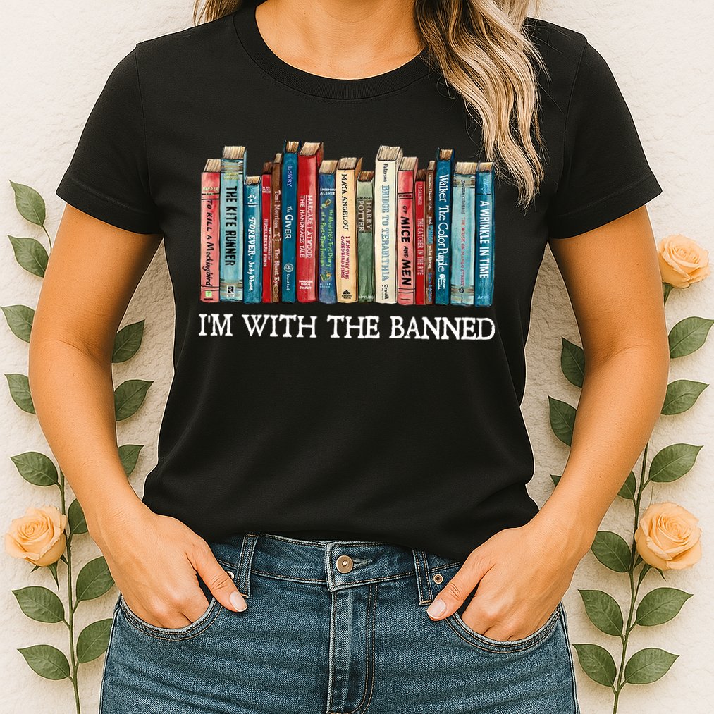 I'm With The Banned Book Womens T-Shirt