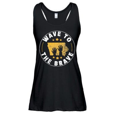 Iowa Wave To The Brave Football Childrens Hospital Ladies Essential Flowy Tank