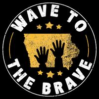 Iowa Wave To The Brave Football Childrens Hospital 16 in Basic Backpack