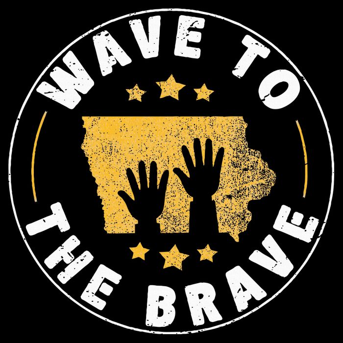 Iowa Wave To The Brave Football Childrens Hospital 16 in Basic Backpack