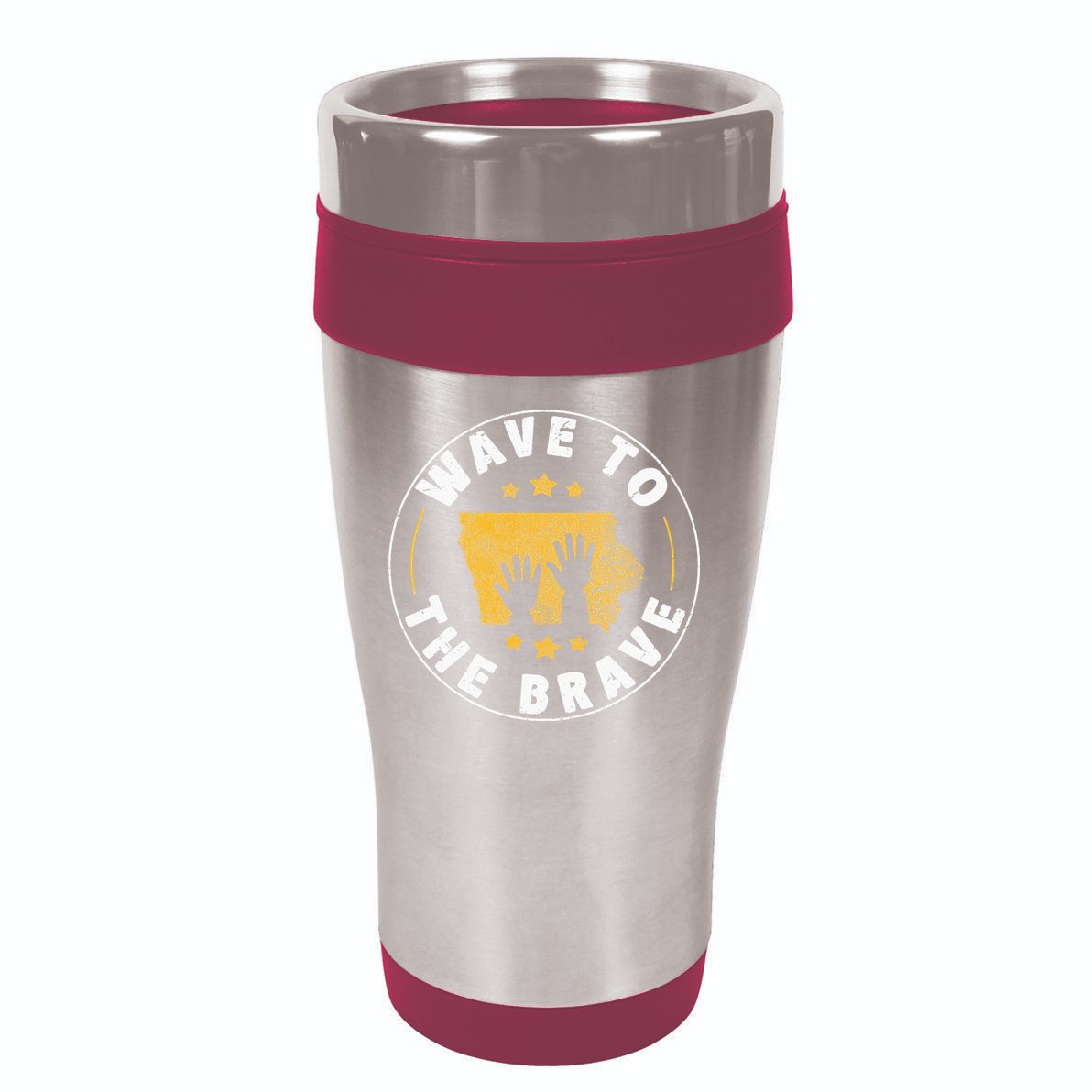 Iowa Wave To The Brave Football Childrens Hospital 16oz Travel Tumbler