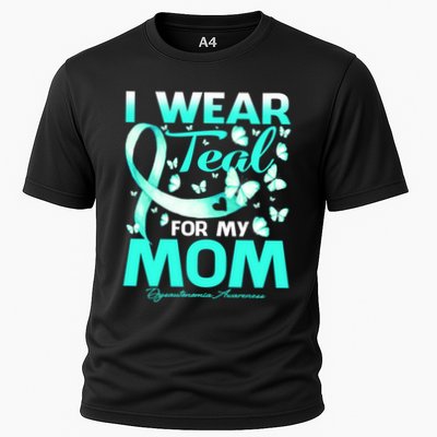 I Wear Teal For My Mom Dysautonomia Awareness Meaningful Gift Performance Shirt