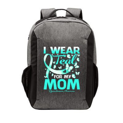 I Wear Teal For My Mom Dysautonomia Awareness Meaningful Gift Vector Backpack