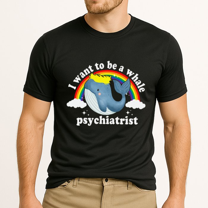 I Want To Be A Whale Psychiatrist Cooling Performance Crew T-Shirt