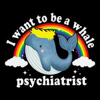 I Want To Be A Whale Psychiatrist Cooling Performance Crew T-Shirt