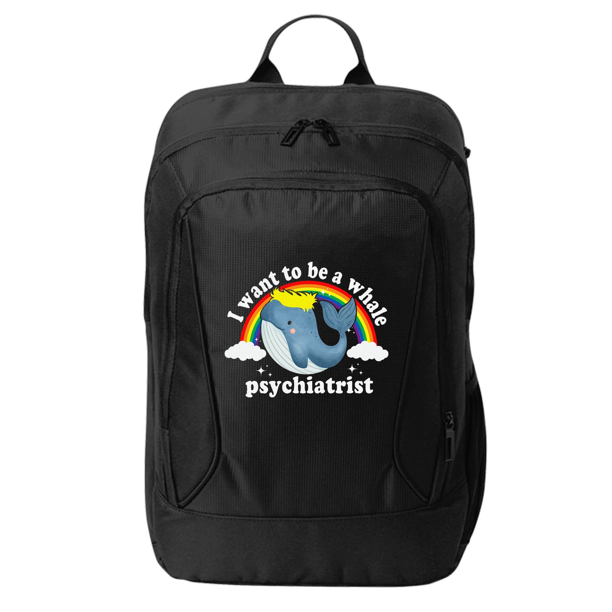 I Want To Be A Whale Psychiatrist City Backpack