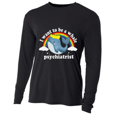 I Want To Be A Whale Psychiatrist Cooling Performance Long Sleeve Crew