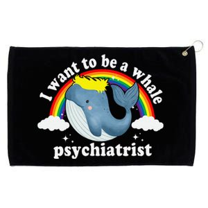 I Want To Be A Whale Psychiatrist Grommeted Golf Towel