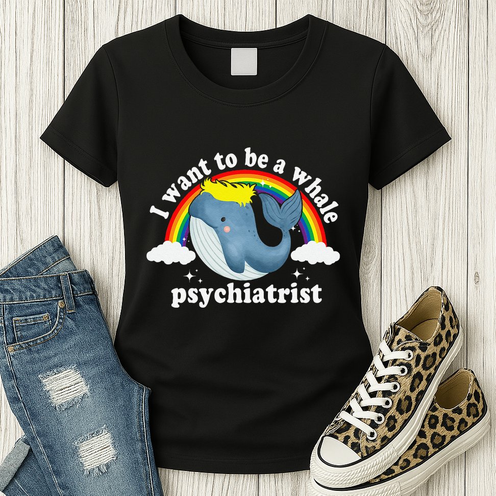 I Want To Be A Whale Psychiatrist Womens T-Shirt