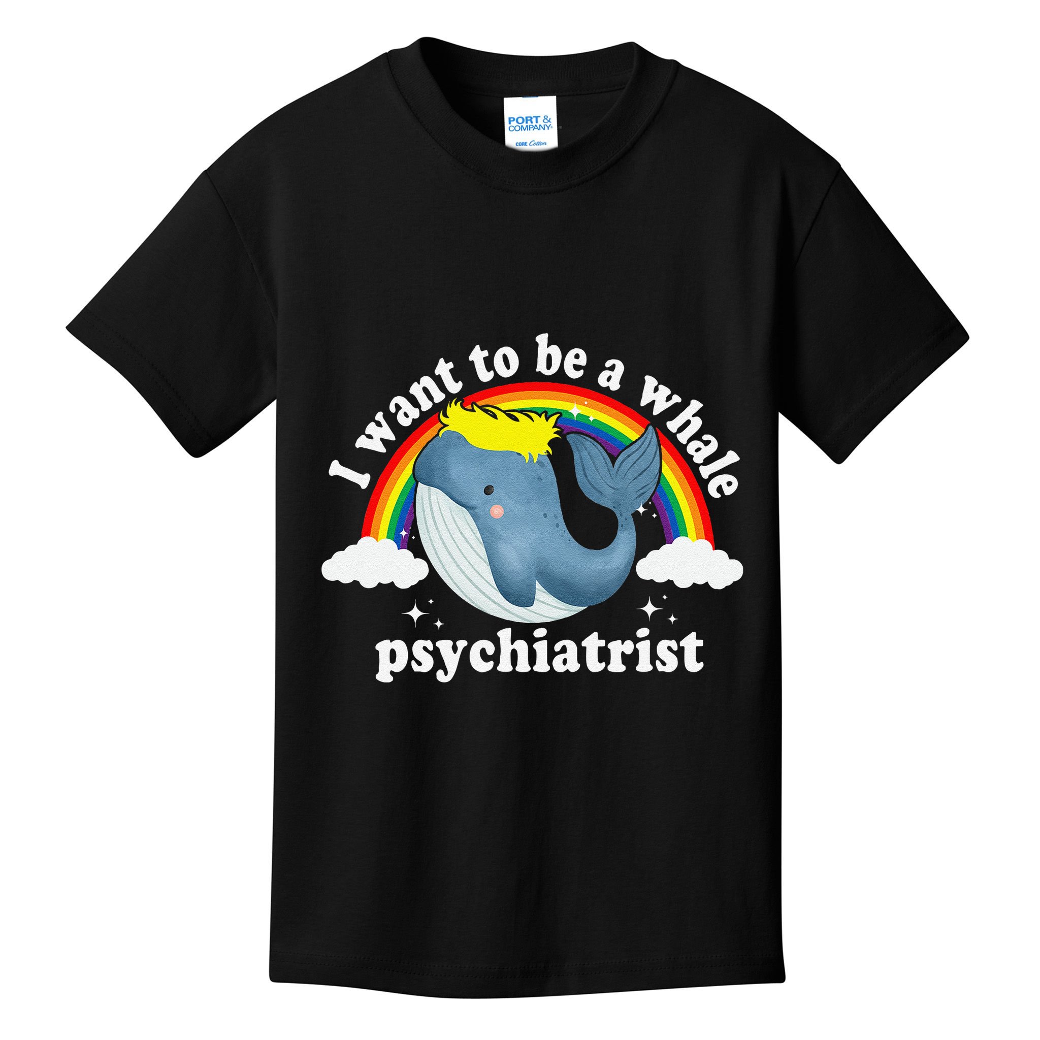 I Want To Be A Whale Psychiatrist Kids T-Shirt