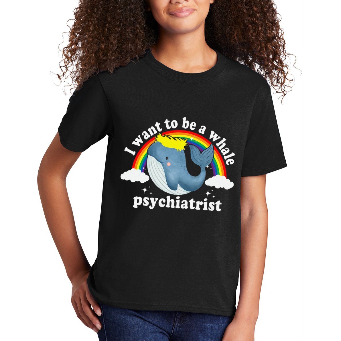 I Want To Be A Whale Psychiatrist Kids T-Shirt