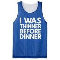 I Was Thinner Before Dinner Thanksgiving Vintage Gift Mesh Reversible Basketball Jersey Tank