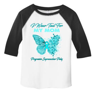 I Wear Teal For My Mom Progressive Supranuclear Palsy Cool Gift Toddler Fine Jersey T-Shirt