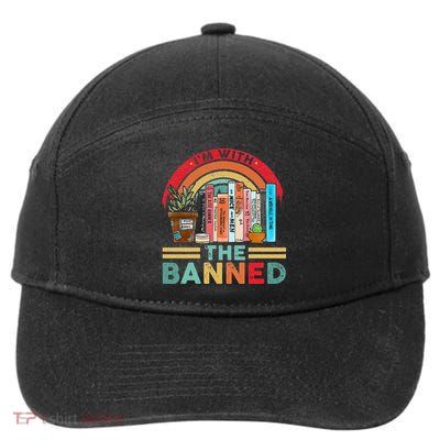 I'm with The Banned Books Lover 7-Panel Snapback Hat