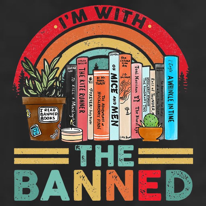I'm with The Banned Books Lover Adult Drive Performance Visor