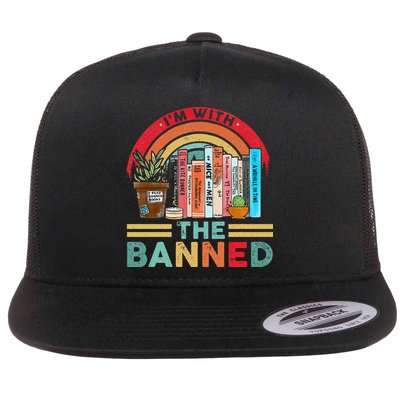 I'm with The Banned Books Lover Flatbill Hat