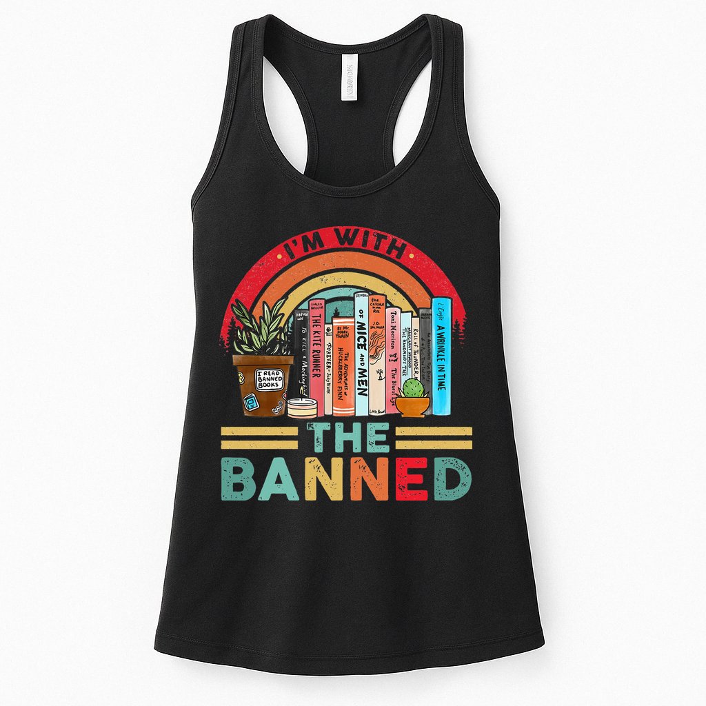 I'm with The Banned Books Lover Womens Tank Top