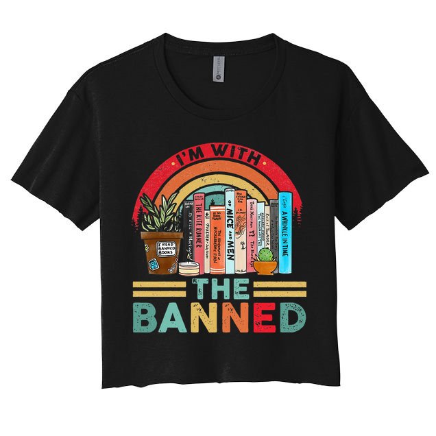 I'm with The Banned Books Lover Crop Top