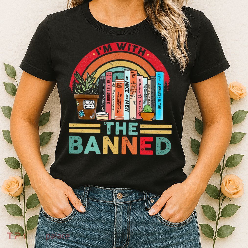 I'm with The Banned Books Lover Womens T-Shirt