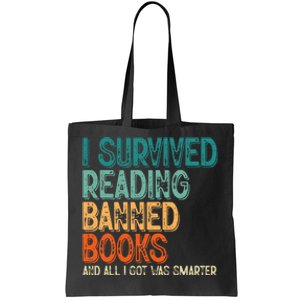 Im With The Banned I Survived Reading Banned Books Tote Bag