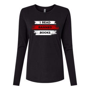 I'm With The Banned Funny Bookworm Banned Book Womens Cotton Relaxed Long Sleeve T-Shirt