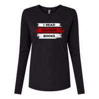 I'm With The Banned Funny Bookworm Banned Book Womens Cotton Relaxed Long Sleeve T-Shirt