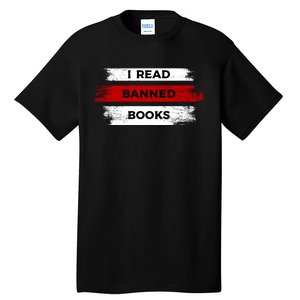 I'm With The Banned Funny Bookworm Banned Book Tall T-Shirt