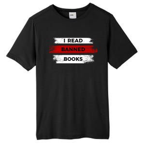 I'm With The Banned Funny Bookworm Banned Book Tall Fusion ChromaSoft Performance T-Shirt