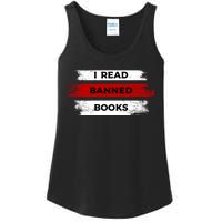 I'm With The Banned Funny Bookworm Banned Book Ladies Essential Tank