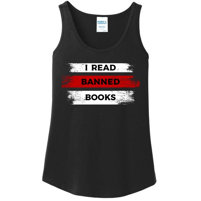 I'm With The Banned Funny Bookworm Banned Book Ladies Essential Tank