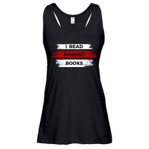 I'm With The Banned Funny Bookworm Banned Book Ladies Essential Flowy Tank