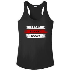 I'm With The Banned Funny Bookworm Banned Book Ladies PosiCharge Competitor Racerback Tank