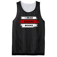 I'm With The Banned Funny Bookworm Banned Book Mesh Reversible Basketball Jersey Tank