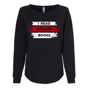 I'm With The Banned Funny Bookworm Banned Book Womens California Wash Sweatshirt