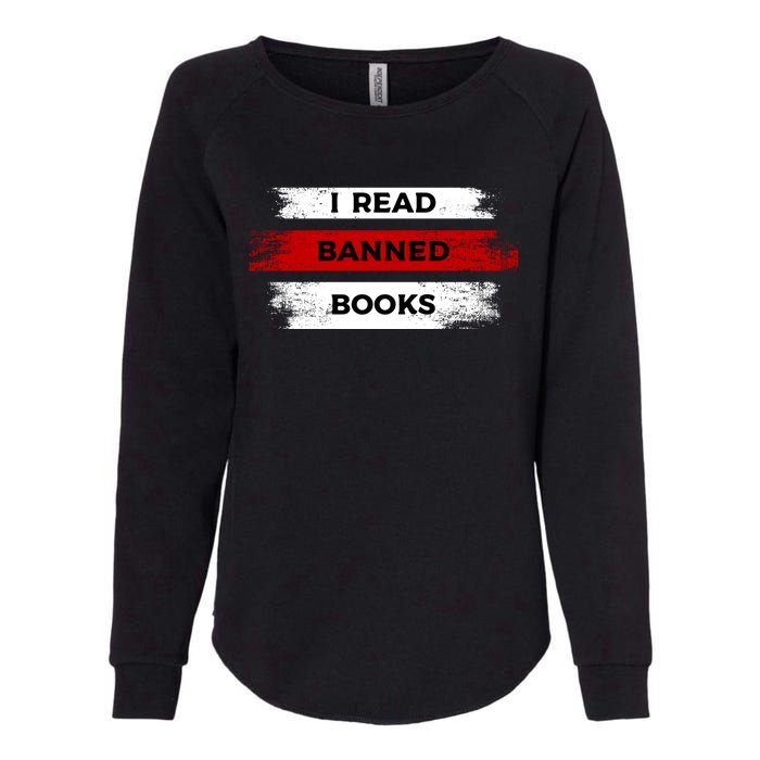 I'm With The Banned Funny Bookworm Banned Book Womens California Wash Sweatshirt