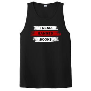 I'm With The Banned Funny Bookworm Banned Book PosiCharge Competitor Tank