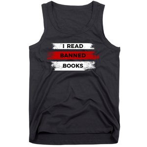 I'm With The Banned Funny Bookworm Banned Book Tank Top