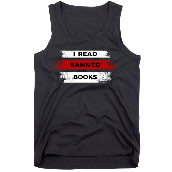 I'm With The Banned Funny Bookworm Banned Book Tank Top