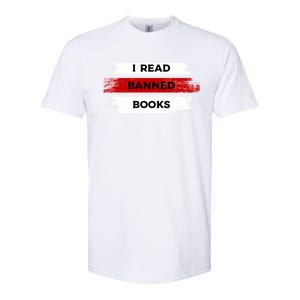 I'm With The Banned Funny Bookworm Banned Book Softstyle CVC T-Shirt