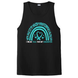 I Wear Teal For My Daughter Cervical Cancer Awareness Gift PosiCharge Competitor Tank