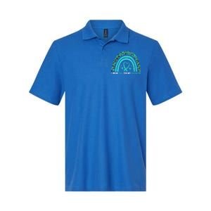 I Wear Teal For My Daughter Cervical Cancer Awareness Gift Softstyle Adult Sport Polo